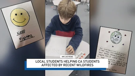 KSNV News 3 | Henderson students aid wildfire victims